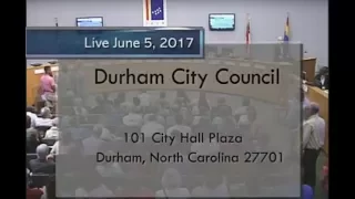 Durham City Council June 5, 2017