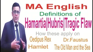 MA English Definition of Hamartia & Hubris | Examples of Hamartia & Hubris