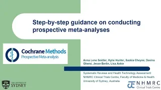 Step-by-step guidance on conducting prospective meta-analyses