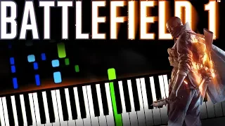 Battlefield 1 - Main Theme Song Piano Tutorial (Sheet Music + midi) Synthesia cover