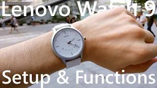 Lenovo Watch 9 Setup and Functions ⌚