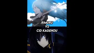 Rimuru Tempest vs Cid Kagenou (Writing) - The Eminence in Shadow