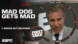 Mad Dog Mania: SOUNDS OFF on CFB realignment 🗣️ Rocks on stage 🤘 NFL QB rankings talk 🏈 | First Take