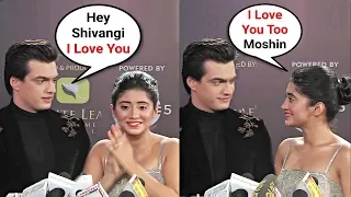 Shivangi Joshi And Mohsin Khan aka Naira - Kartik  At Gold Awards 2019