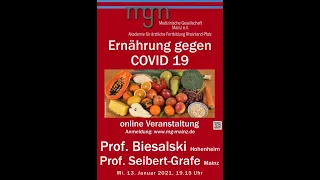 Ernährung und Vitamine bei COVID 19