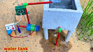Diy Tractor Mini Borewell Drilling Machine | Science Project | Submersible Water Pump