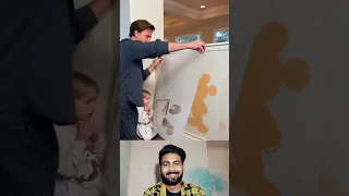 Dad Turns Kid's Scribble On Wall Into work Of Art! 🎨 @5-minuteCrafts