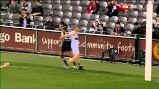 Footy Show Shane Warne playing Legends Game August 2012 Saints