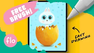 You Can Draw This EASTER BUNNY in PROCREATE