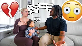 Telling My Girlfriend To "SHUT UP" IN FRONT OF OUR DAUGHTER To See Her Reaction..*NEVER AGAIN*