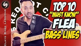 TOP 10 Red Hot Chili Peppers BASS LINES with playalong TABS!!!