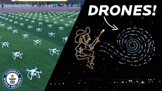 Unbelievable DRONE display - Guinness World Records