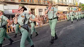 Desfile militar de las fuerzas armadas en Melilla 2022. Legión