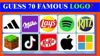 Identifying 70 Famous Logos || Quizzer Nancy || Logo Quiz 2024 ||