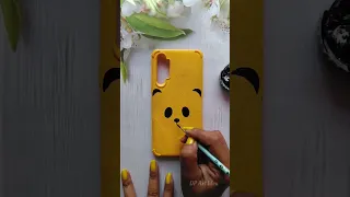 cute mobile cover painting #shorts #diy #craft #mobilecoverpainting