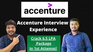 Accenture Interview Experience | Crack 6.5 LPA | Interview Questions & Answers 🔥🔥