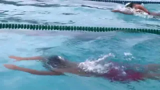 Julia’s 100m Breaststroke (Lane 1) during the 8th SHS-Ateneo Invitational Swim Meet 2024