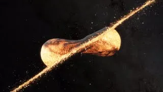 Collision of planetesimals (SPH simulation)