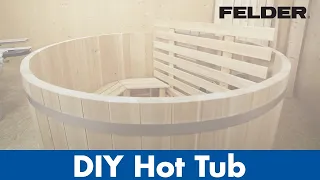 DIY Felder® hot tub of wood produced with the combination machine CF 741 | Felder Group