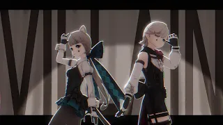 【MMD】 ヴィラン Villain | リネ / リネット Lyney / Lynette