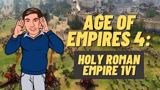 Age of Empires 4: 1v1 as the Holy Roman Empire! | Man-at-Arms Early Rush