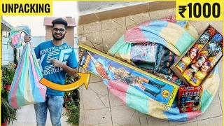 Diwali Firework Stash Giftpack Unpacking Worth ₹1000(Part-2) • 2021 Diwali Crackers Stash Unpacking