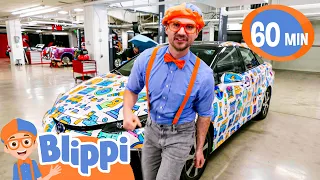 Blippi Colors a Car! | Blippi | Kids Songs | Moonbug Kids