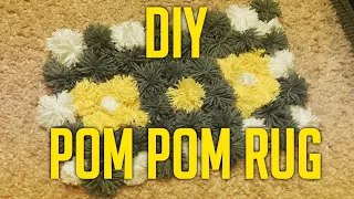 DIY Pom Pom Rug | Made with my hands | Super Easy Method