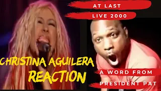 CHRISTINA AGUILERA | At Last | LIVE 2000 | REACTION VIDEO