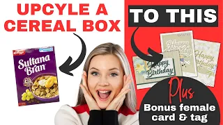 Easy and Creative: MAKING HANDMADE CARDS from Cereal Boxes!! DIY Male Greeting Card Ideas & tutorial