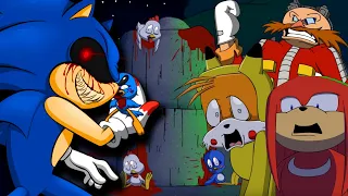 BEST SONIC.EXE ANIMATIONS EVER! - Tail's Halloween, Knuckles Night & Eggman's Chaos Emerald REACTION