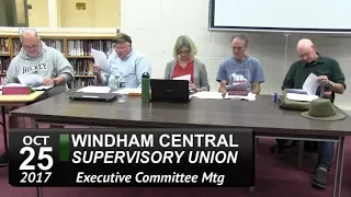 WCSU Executive Committee Meeting 10/25/17