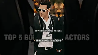 Top 5 Bollywood Actors and Their Legendary Dialogues | Bollywood Actors Famous dialogue 💬