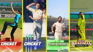 Cricket 22 Vs DBC 17 Vs Ashes Cricket 2017 Vs Cricket 19 | Bowling Comparison