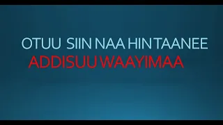 Addisuu Waayimaa |Otuu siin naa hintaanee