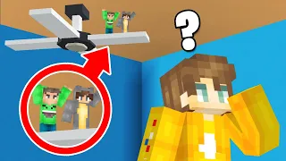 Hiding As TINY PLAYERS In CRAINER’S HOUSE! (Minecraft)