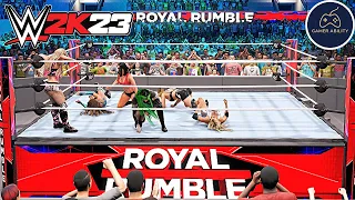 WWE 2K23 Gameplay 30 Women ROYAL RUMBLE Full Match!