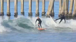 Surfing HB Pier | March 6th | 2018 (RAW)