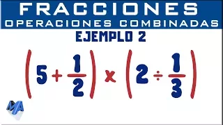 Operaciones combinadas con fracciones | Ejemplo 2