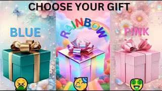 🎁CHOOSE YOUR GIFT || PINK, RAINBOW AND BLUE #GIFTBOX #PICKONEKICKONE😍💙💖