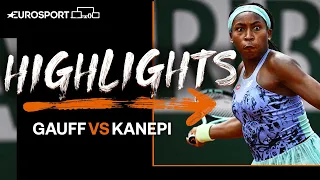 Eighteen years old Coco Gauff is once gain into the third round | 2022 French Open | Eurosport