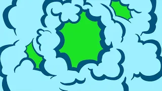 10 Cartoon Smokes Style Animation Green Screen PART 1 || By Green Pedia