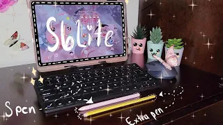 🌸Samsung tab S6 Lite unboxing + accessories | Chiffon Rose🌸
