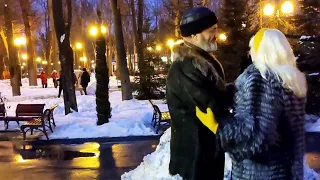 ЖУРАВЛИ, ЖУРАВЛИ, ЖУРАВЛИ УЛЕТАЮТ!💃🕺❄️/ТАНЦЫ В ПАРКЕ ГОРЬКОГО ХАРЬКОВ ФЕВРАЛЬ 2022