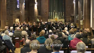 Flower of Scotland (Choir) with lyrics. The unofficial Scottish national anthem.