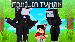 P3DRU foi ADOTADO pela FAMÍLIA TV MAN no Minecraft