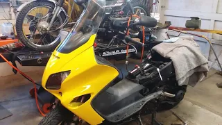 Time to re-assemble the Honda Reflex Scooter. still waiting on some parts, but we can get started..