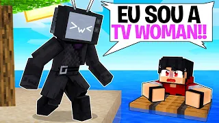 P3DRU foi para UMA ILHA com a TV WOMAN no Minecraft