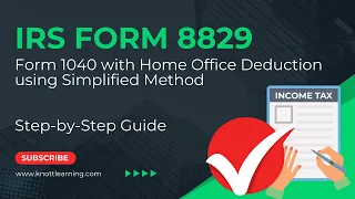 TurboTax 2022 Form 1040 - Home Office Deduction using Simplified Method