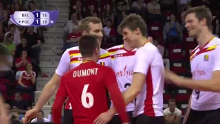 Strange dive by Belgium's libero